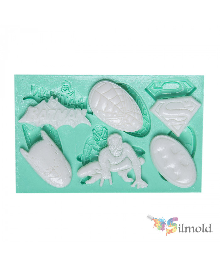 Super Heroes Silicone Mold